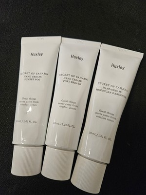 Huxley Perfumed Hand Cream Collection Made In Korea 3 x 1.01 FL. OZ - New