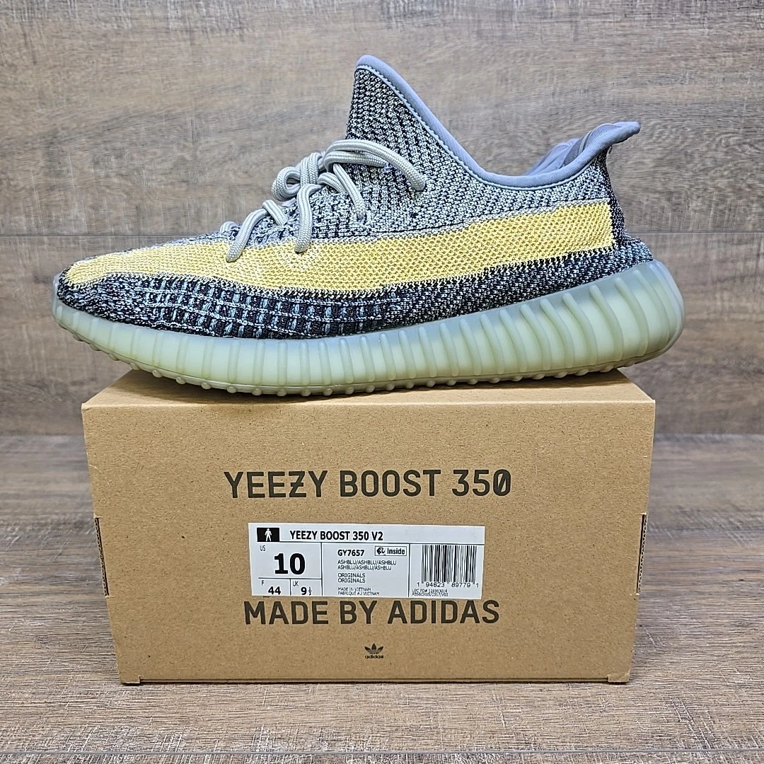 Adidas Yeezy Boost 350 V2 Ash Blue GY7657 Kanye West 2021 con scatola uomo taglia 10