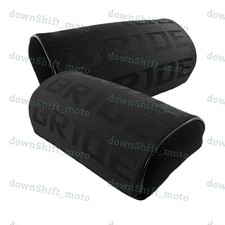 1 Set Jdm Bride Black Gradation Neck Headrest Pillow Fabric Racing Seat Material