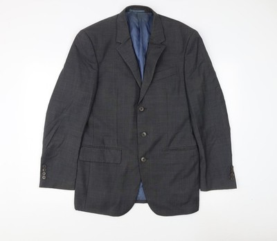 Next Wollblazer Herren Grau 38R, Regular Fit