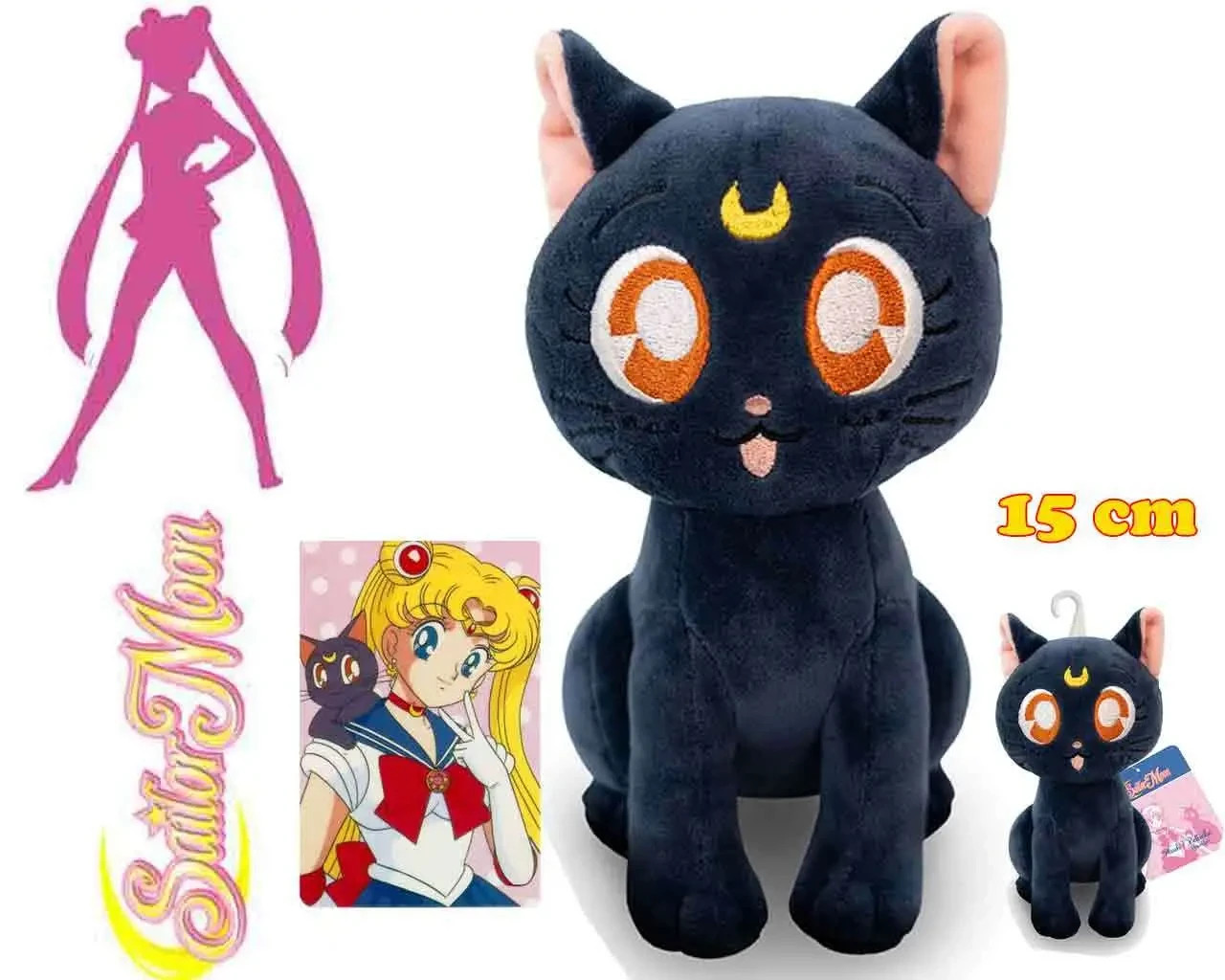 Non Communiqué Peluche - Sailor Moon - Luna - 15Cm - Image 2