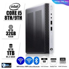 HP Mini Desktop Computer PC i5 8TH/9TH,Up to 32GB RAM 1TB SSD,Windows 11,WiFi BT