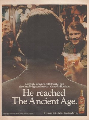 1971 Vintage Print Ad Ancient Age Kentucky Bourbon Whiskey Smooth Frankfort KY