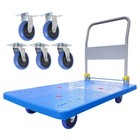 Flatbed Cart, Heavy Duty 1320lbs Capacity Platform Hand Truck 360 Degree Swiv.
