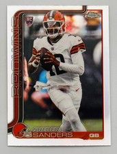 2025 Topps Chrome Football Shedeur Sanders #315 REFRACTOR RC Rookie 