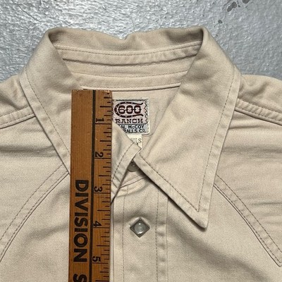 The Real McCoys 600 Ranch Diamond Snap Button Western Shirt Made
