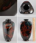 Antique FRANK FERRELL Signed Arts & Crafts WELLER Dickens Ware Art Pottery Vase