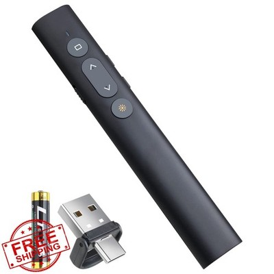 Presentation Clicker Remote - Type C/USB A 2-in-1 PowerPoint Pointer