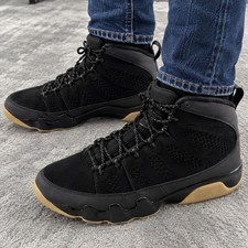 Nike Air Jordan 9 Retro Boot NRG Mens 13 Black Gum CT8019-024 Sneaker Winter
