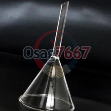 2PCS 60mm Glass Powder Funnel, With Straight Tip, Lab Glassware NEW #cv