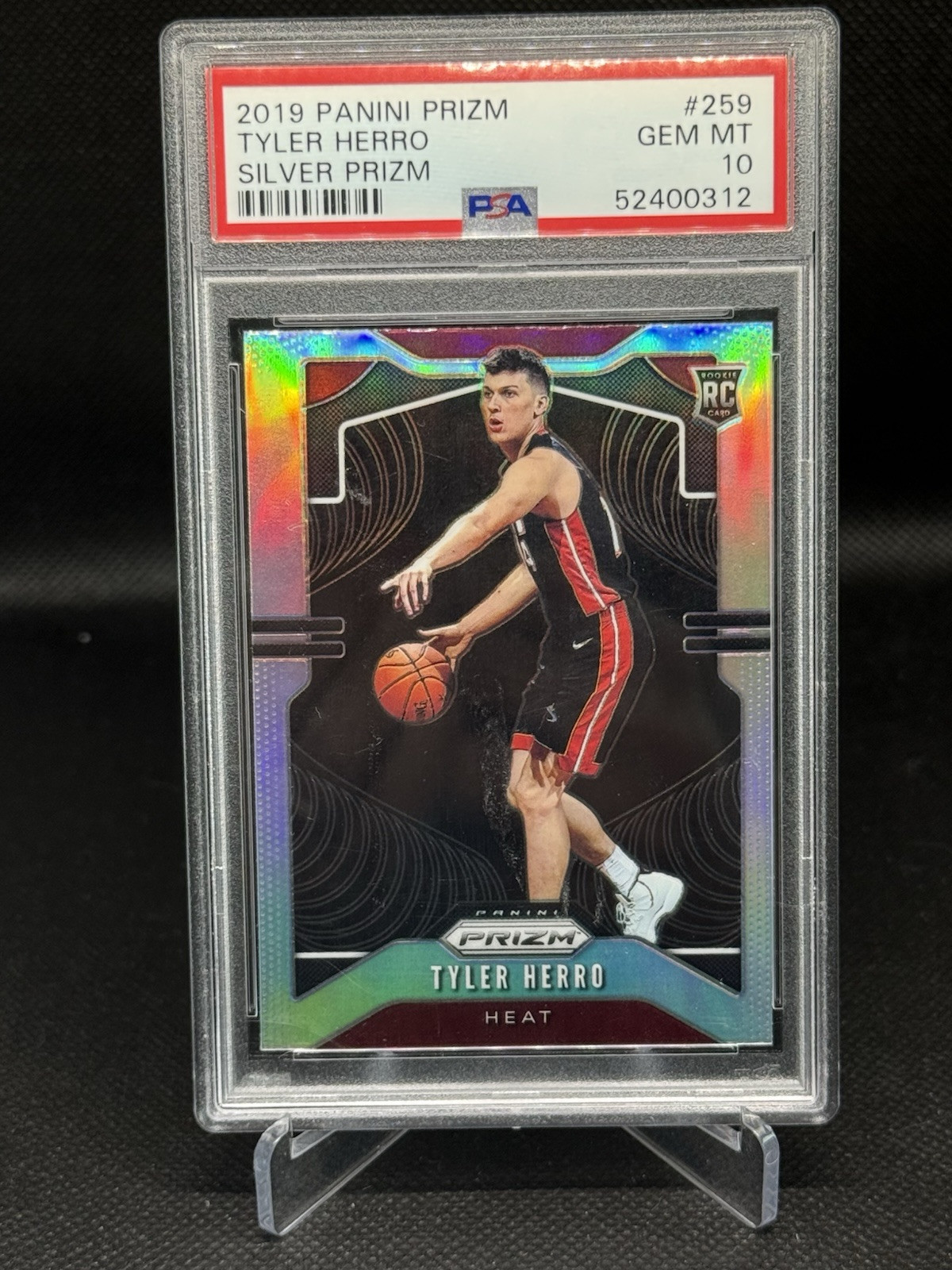 TYLER HERRO PRIZM ROOKIE PSA 10