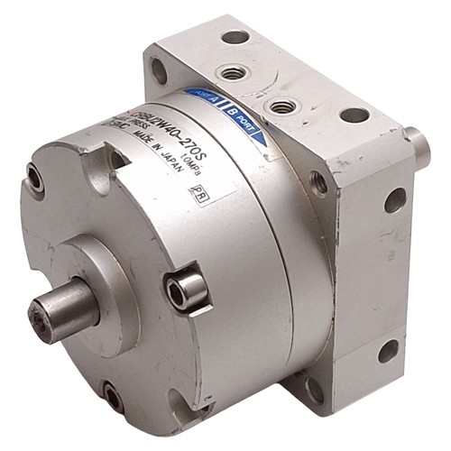 SMC CRBU2W40-270S Rotary Actuator, 270°, 1.0MPa, ø10mm Double Shaft, M5 Ports