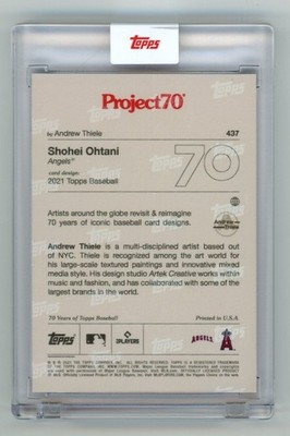 大谷翔平 topps 2021 Project70 Card 437 2021 Topps Project 70 #437 - 2021 Shohei Ohtani by Andrew