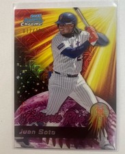2025 Bowman Chrome Juan Soto Meteoric Rise Pink Mojo #d 17/199