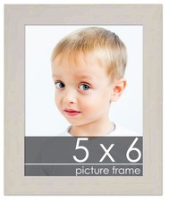 Photo Size Modernist White Picture Frame - UV Acrylic, Backing, Hanging Hardware