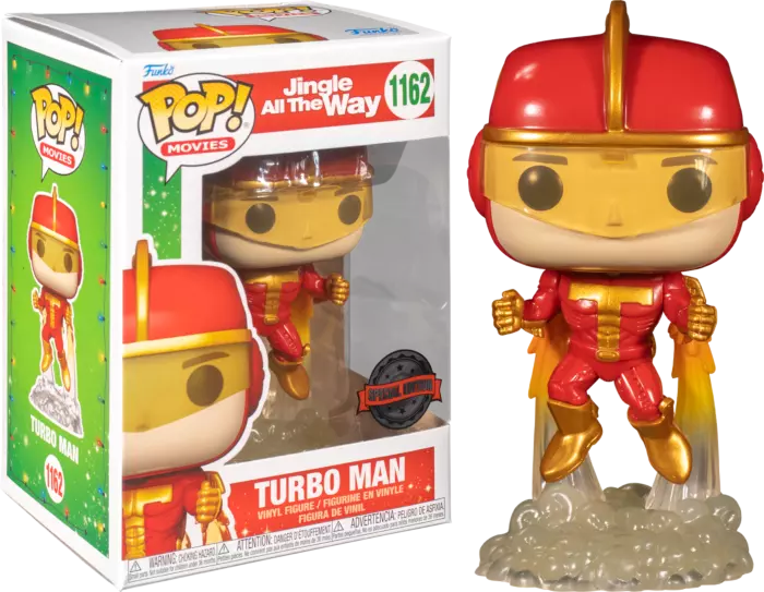 Funko POP! Movies: Jingle All The Way - Turbo Man Flying Exclusive