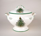 Spode Christmas Tree Tureen & Lid Vintage Holiday Dinnerware England