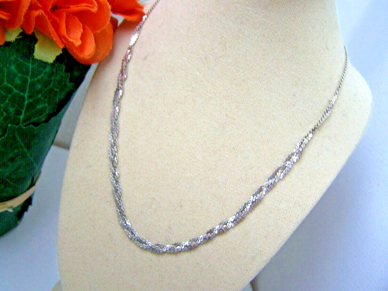 GORGEOUS DELICATE 925 SOLID STERLING SILVER 16" B… - image 3