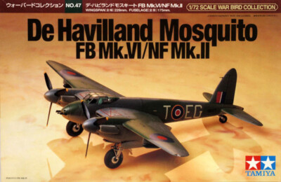 DH 98 MOSQUITO NF Mk.II/FB Mk.VI (RAF MARKINGS) #60747 1/72 TAMIYA