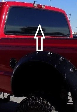 Fit 99-07 Ford F Series 250/350/450/550/650/750 Back Glass Dark Tinted W/Gasket Foto 2 de 4