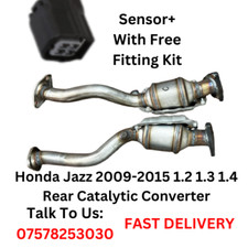 HONDA JAZZ MK3 2009-2015 1.2 1.3 1.4  CATALYTIC CONVERTER & Sensor & Free Delive