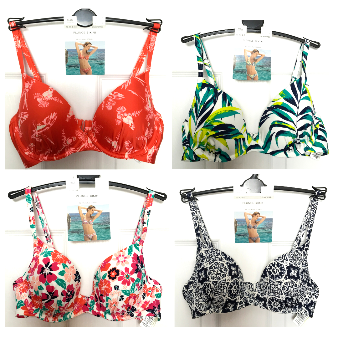 M&S Ladies Bikini Top Underwired Bra Fit Plunge BNWT Marks eBay