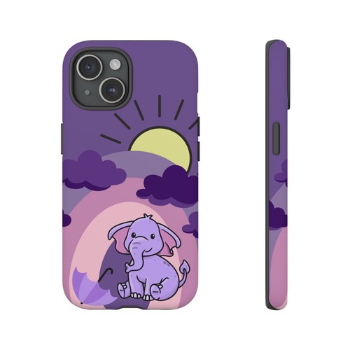 Lila Baby Elefant Regenbogen robuste Handyhülle für iPhone, Samsung Galaxy, Pixel - Bild 36 von 285
