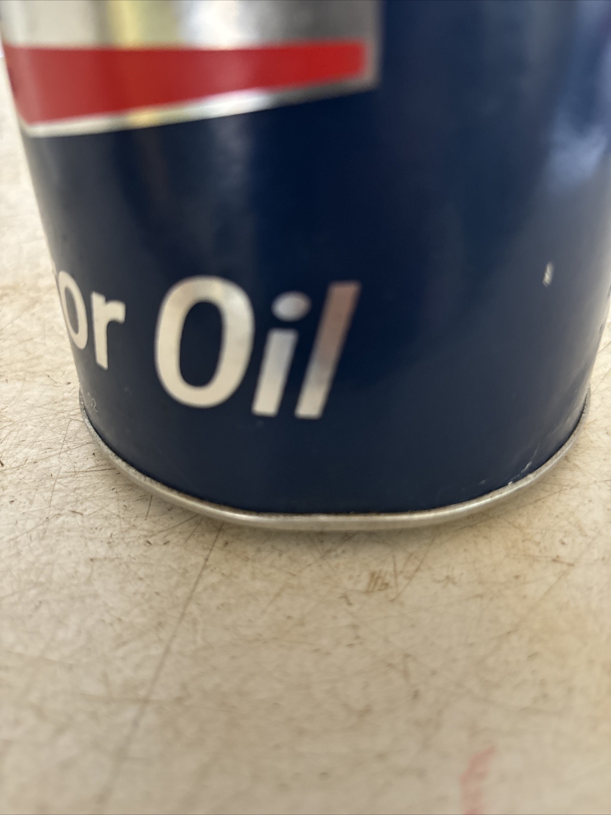 Vintage 1 Quart Atlantic Motor Oil Can Full eBay