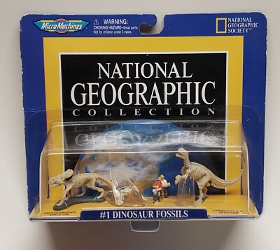 Galoob Micro Machines National Geographic Collection #1 DINOSAUR FOSSILS