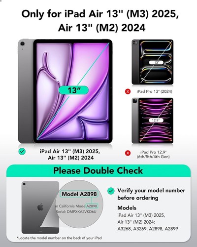 ESR Privacy Screen Protector for iPad Air 13 Inch M3/M2 (7th/6th Generation, 202 - 第 12/12 張圖片