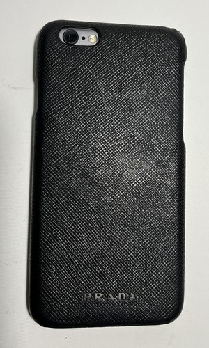 Authentic Prada iPhone 6s Saffiano Leather Black Case Original Box III - Picture 3 of 5