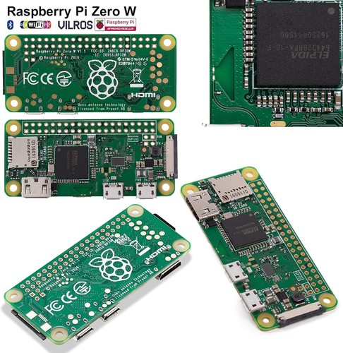 Complete Raspberry Pi Zero W Basic Kit: Black Case, GPIO Header & Camera Adapter - Picture 4 of 9