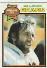 FREE SHIPPING-NRMINT-1979 TOPPS MIKE HARTENSTINE #251 CHICAGO BEARS +BONUS CARDS