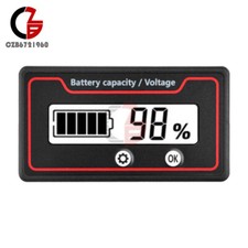 9-120V Lead Acid Li-ion Battery Capacity Indicator Motorcycle Digital Voltmeter