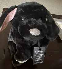 Two Blind Brothers Beacon, the Guide Dog 14" Soft Floppy Black Plush New