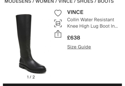 Vince Knee High Lug New Size 5M 🇺🇸