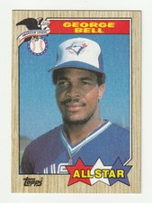 1987 Topps George Bell All-Star Toronto Blue Jays #612 Mint
