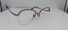 Vintage Tura 456 Brown Oval Metal Sunglasses Japan FRAMES ONLY