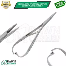 Slim Narrow Tip Mathieu Ligature Elastic Placing Plier 5.5" Ortho Plier German G