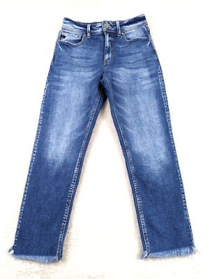 KanCan sz 5/26 Jeans Skinny mid rise stretchy pockets mid stone wash blue 0020