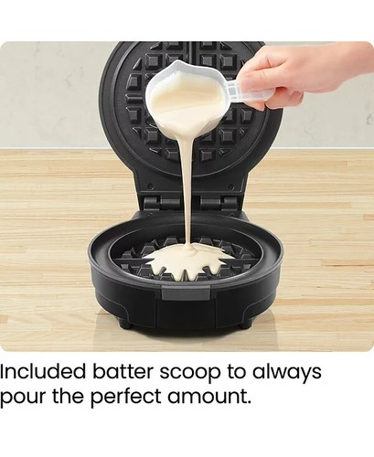 NIB CHEFMAN Anti-Overflow Belgian Waffle Maker w/ Shade Selector, # RJ04-AO-4 - Picture 13 of 13