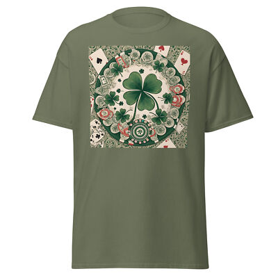 Playful Four-Leaf Clover Unisex Classic Tee