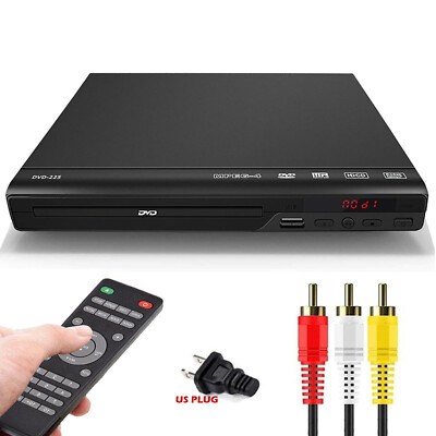 1080p DVD Player All Region Free DVD CD USB Player with AV+RCA Output US O1V2