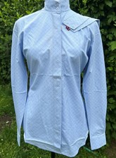 Miku English Hunt Show Shirt- Lt Blue w/ Charcoal Grid (Size 34/US M)-LS