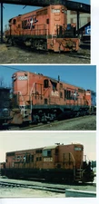 2F594 (3) RP 1980s DT&I DETROIT TOLEDO & IRONTON RAILROAD LOCO #6052