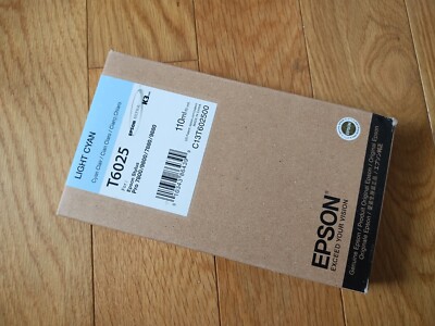 2019 GENUINE EPSON T6025 LIGHT CYAN INK STYLUS PRO 7800 7880 9800 9880 SEALED