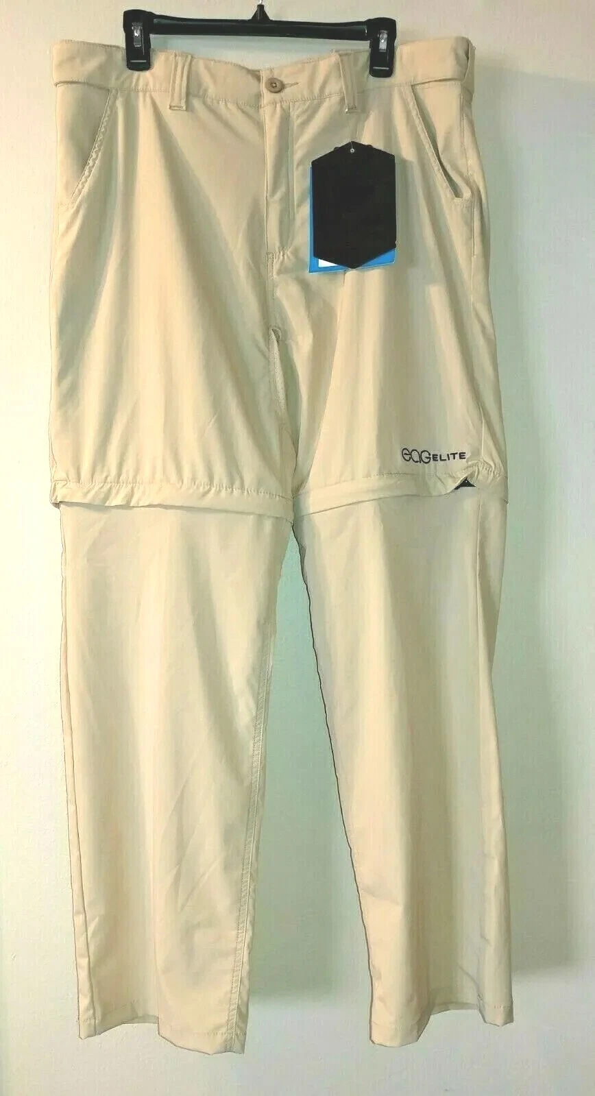 Men's NEW - XL Convertible Pants / Shorts Sportsman with Tags Lightweight Tan