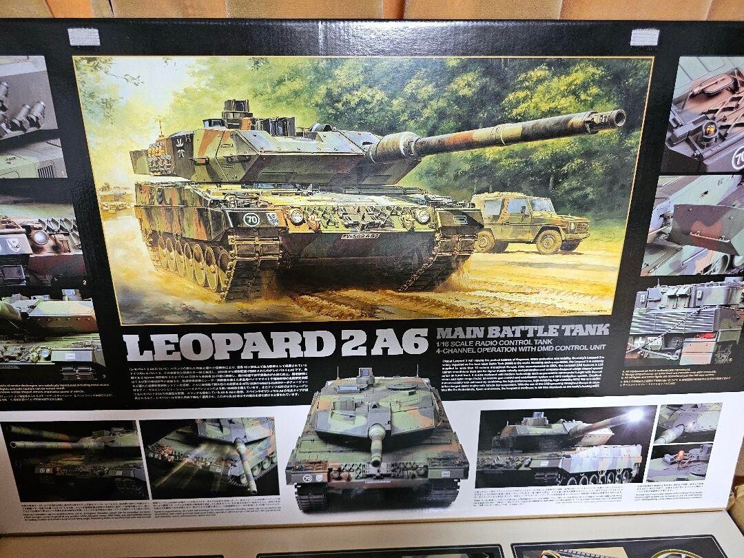 TAMIYA LEOPARD 2 A6 メインバトルタンク 1/16 Tamiya 56020 Rc Leopard 2 A6 1/16 scale / Tamiya USA