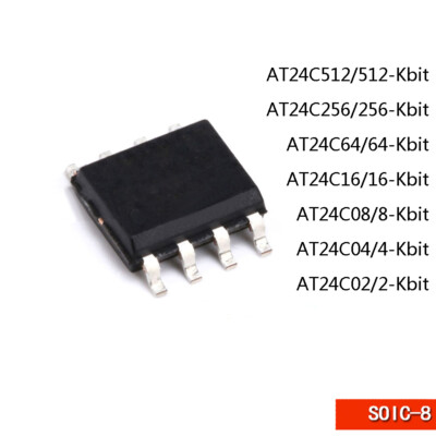 I2C-kompatibler (2-Draht) serieller EEPROM AT24C 512/256/64/16/8/4/2 Kbit SOIC-8