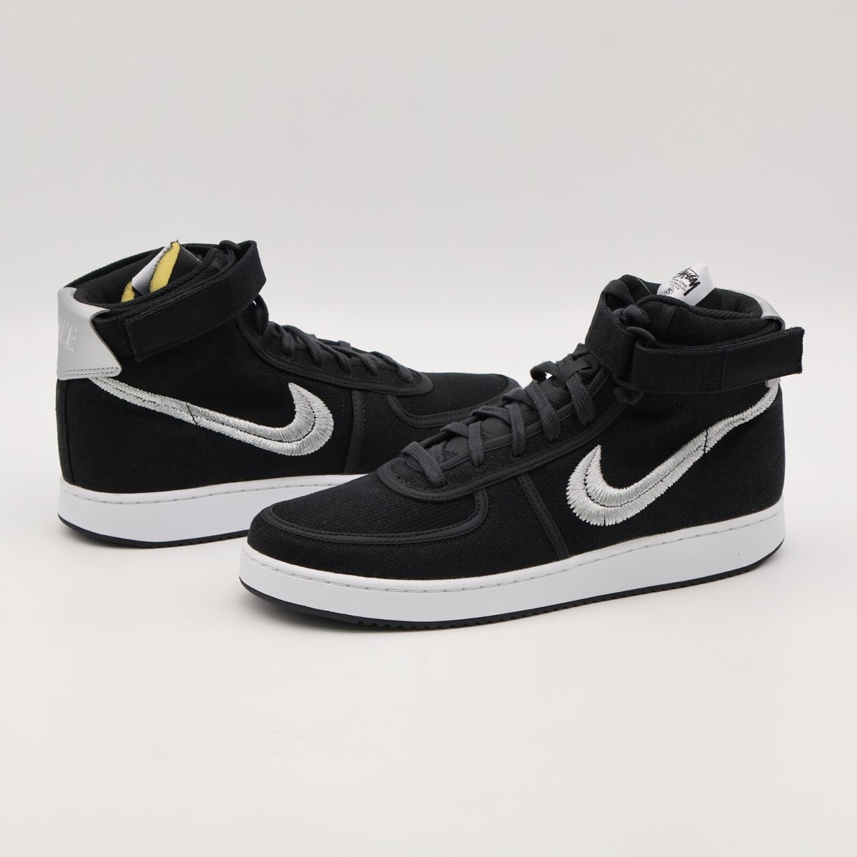 DX5425-001 Stussy Nike Vandal High Black Silver White Green